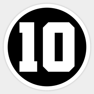 Number Ten - 10 Sticker